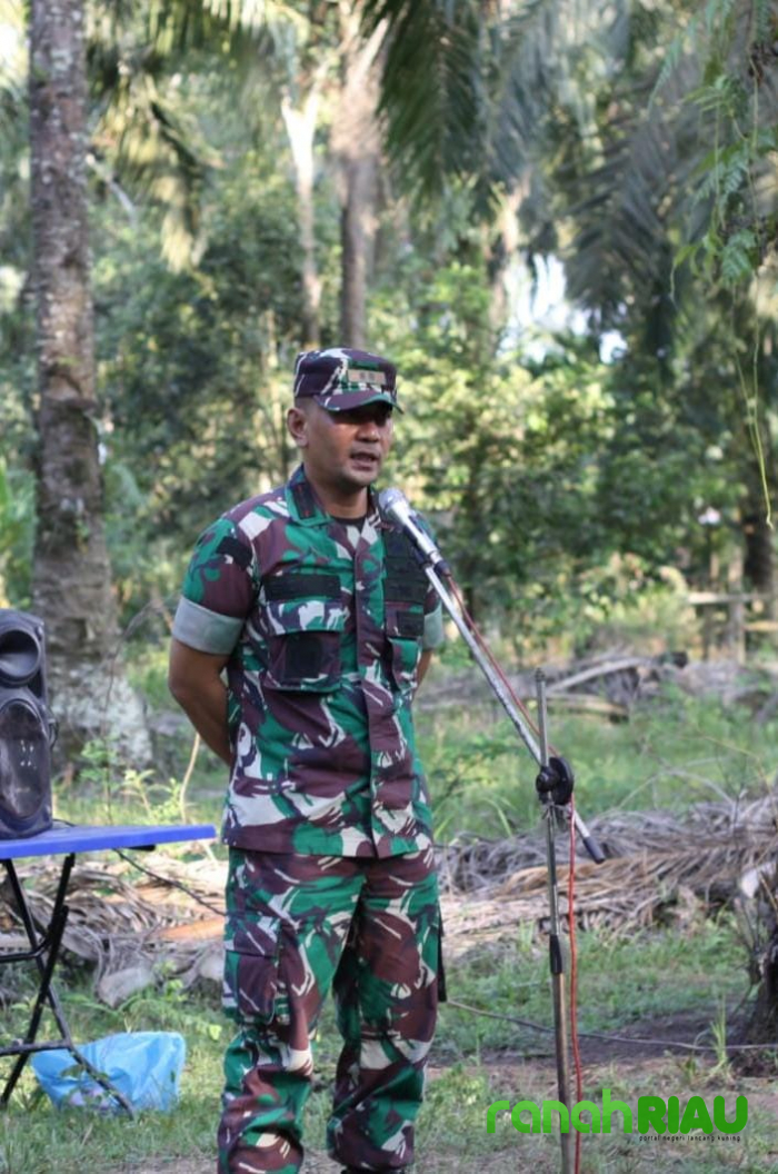 Ucapan terimaksih Dansatgas kepada insan pers Bengkalis yang publikasikan kegaiatan TMMD